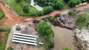 " Camapuã " Três novas pontes de concreto armado estão sendo construídas