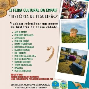 II Feira Cultura Empaif História de Figueirão será realizada sábado